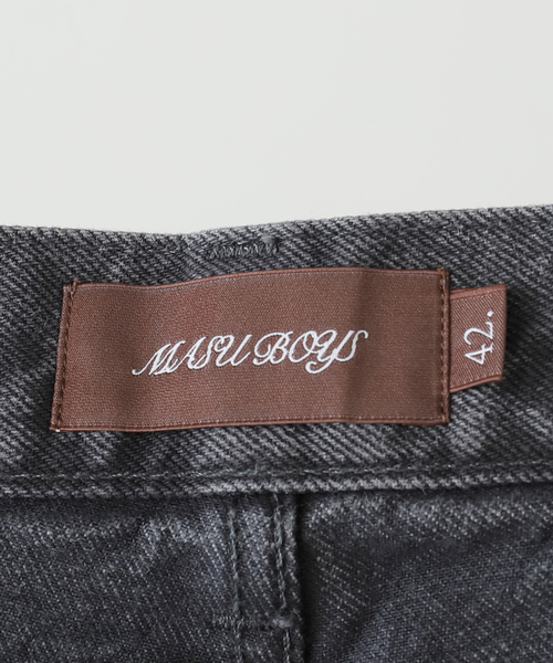 MASU(エムエーエスユー)の「MASU MB BAGGY JEANS DIAMOND B25F9PL003:デニムパンツ(デニムパンツ・レディース・ブラック・42)」の6枚目の写真