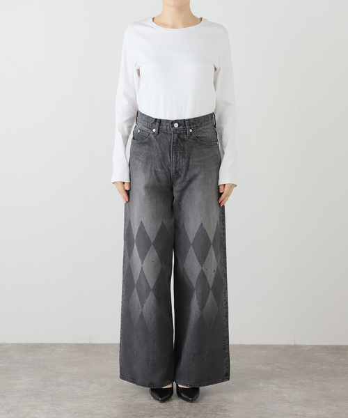 MASU(エムエーエスユー)の「MASU MB BAGGY JEANS DIAMOND B25F9PL003:デニムパンツ(デニムパンツ・レディース・ブラック・42)」の3枚目の写真
