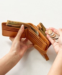 zucchero（ズッケロ）の「【小銭とお札が同じ向き】ズッケロ 財布 二つ折り 折財布 本革 コンパクト ミニ財布 40046（財布）」