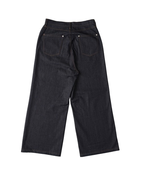 kutir(クティール)の「HATOME STUDS DESIGN RIGID BAGGY DENIM PANTS/ハトメスタッズデザインリジットバギーデニムパンツ(デニムパンツ・メンズ・インディゴブルー/ブラック・LARGE/SMALL/MEDIUM)」の6枚目の写真