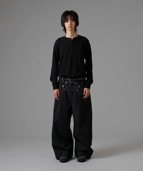 【ZOZO完売品】アンダーハンク スタッズデザインバギースラックス 新色追加】Studs Design Baggy Slacks/ スタッズデザインバギー