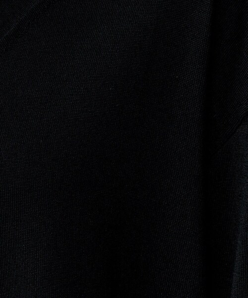 セール】【洗える/薄手/ウール100%】Vネックロングウールニット