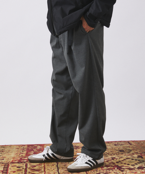 Gramicci × BEAMS 別注 GMP-15S133 裏地付き スラックス パンツ ネイビー S 美品