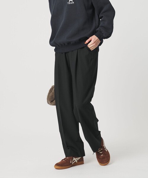 BEAUTY&YOUTH UNITED ARROWS（ビューティーアンドユースユナイテッドアローズ）の「タックテーパードパンツ ウォッシャブル（スラックス・レディース・ブラック/グレー系/モカ・M/XS/S/L）」の8枚目の写真