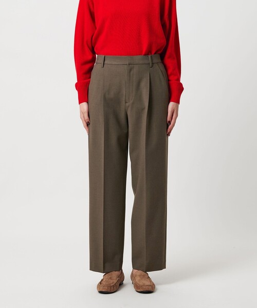 BEAUTY&YOUTH UNITED ARROWS（ビューティーアンドユースユナイテッドアローズ）の「タックテーパードパンツ ウォッシャブル（スラックス・レディース・ブラック/グレー系/モカ・M/XS/S/L）」の13枚目の写真