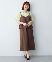 anyfee（エニフィー）の「【anyfee/大きいサイズ】ペプラムキャミワンピース◆新色追加◆（ワンピース）」