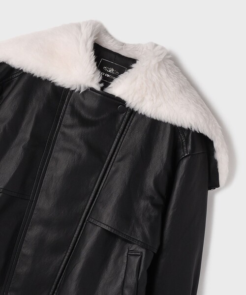 GRACE CONTINENTAL（グレースコンチネンタル）の「フェイクレザーボンバージャケット（その他アウター・レディース・ダークブラウン・38/36）」の12枚目の写真