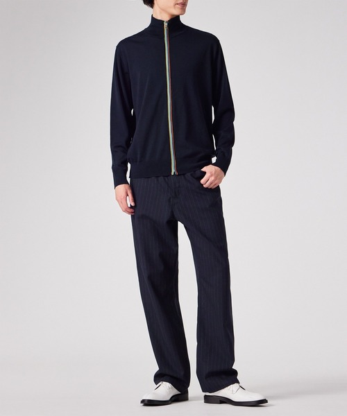 Paul Smith（ポールスミス）の「ハイゲージ ジップアップニット / 253451 248Z（ニット/セーター・メンズ・ネイビー・MEDIUM/LARGE/X-LARGE/XX-LARGE）」の3枚目の写真