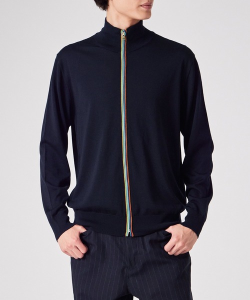 Paul Smith（ポールスミス）の「ハイゲージ ジップアップニット / 253451 248Z（ニット/セーター・メンズ・ネイビー・MEDIUM/LARGE/X-LARGE/XX-LARGE）」の2枚目の写真