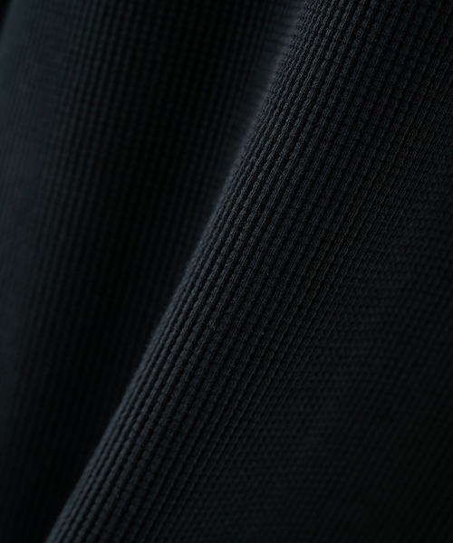 KANEMASA PHIL.（カネマサフィル）の「【KANEMASA PHIL.】別注 18G Garment Dye Waffle Damage（Tシャツ/カットソー・メンズ・ホワイト/ブラック・M/L）」の13枚目の写真