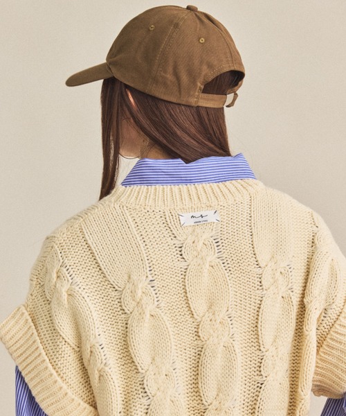 MIRROR STOKE(ミラーストーク)の「【ZOZO限定/追加】LETTERING LOGO CAP/レタリングロゴキャップ(キャップ・レディース・ブラック/ブラウン/ネイビー・FREE)」の6枚目の写真