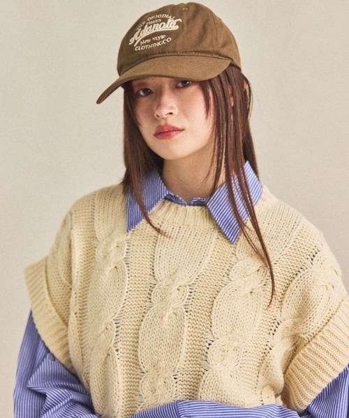 MIRROR STOKE(ミラーストーク)の「【ZOZO限定/追加】LETTERING LOGO CAP/レタリングロゴキャップ(キャップ・レディース・ブラック/ブラウン/ネイビー・FREE)」の9枚目の写真