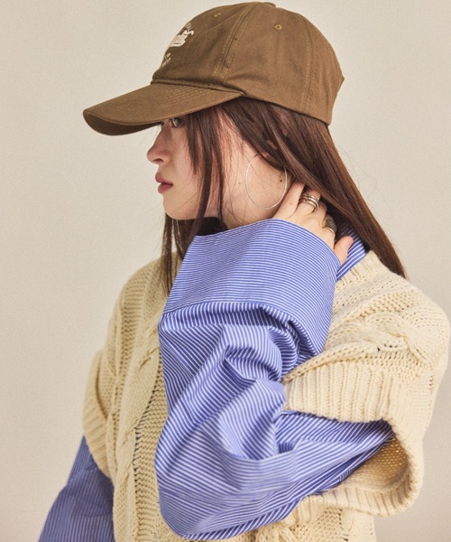 MIRROR STOKE(ミラーストーク)の「【ZOZO限定/追加】LETTERING LOGO CAP/レタリングロゴキャップ(キャップ・レディース・ブラック/ブラウン/ネイビー・FREE)」の8枚目の写真