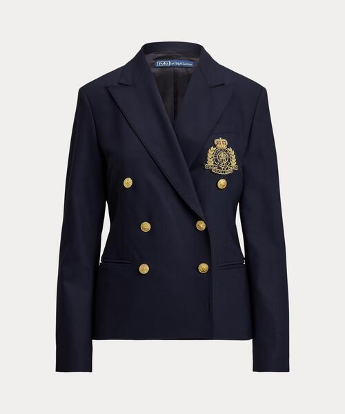 POLO RALPH LAUREN(ポロ ラルフ ローレン)の「ダブルブレステッド クレスト ブレザー(テーラードジャケット・レディース・ネイビー系1・8/6/4/2/10/0)」の7枚目の写真
