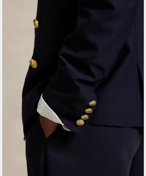 POLO RALPH LAUREN(ポロ ラルフ ローレン)の「ダブルブレステッド クレスト ブレザー(テーラードジャケット・レディース・ネイビー系1・8/6/4/2/10/0)」の3枚目の写真
