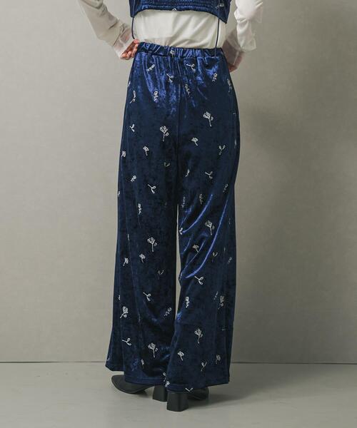 SENSE OF PLACE by URBAN RESEARCH（センスオブプレイスバイアーバンリサーチ）の「ベロアシシュウパンツ（その他パンツ・レディース・ベージュ/ネイビー・ONE）」の11枚目の写真