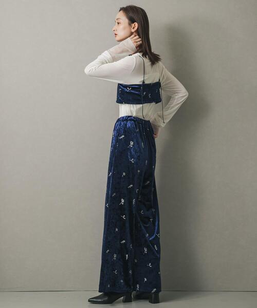 SENSE OF PLACE by URBAN RESEARCH（センスオブプレイスバイアーバンリサーチ）の「ベロアシシュウパンツ（その他パンツ・レディース・ベージュ/ネイビー・ONE）」の9枚目の写真