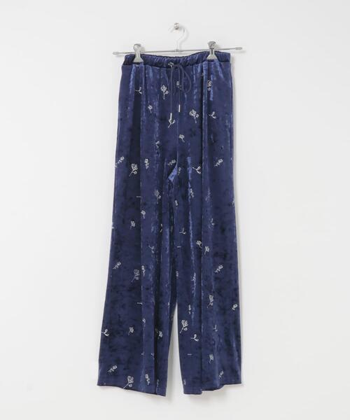 SENSE OF PLACE by URBAN RESEARCH（センスオブプレイスバイアーバンリサーチ）の「ベロアシシュウパンツ（その他パンツ・レディース・ベージュ/ネイビー・ONE）」の8枚目の写真