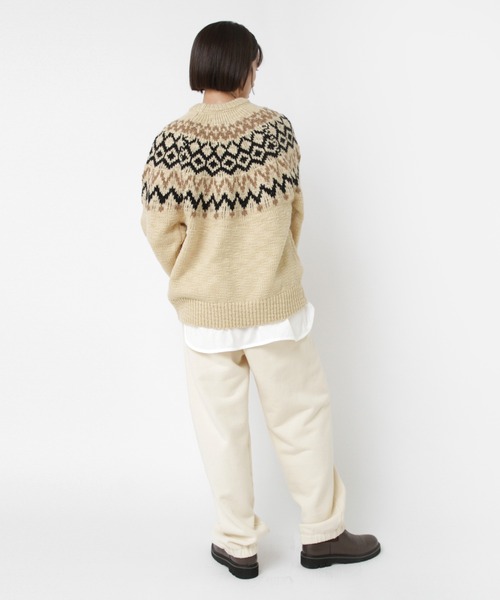 RNA-N(アールエヌエーエヌ)の「R4396 裏起毛スウェットパンツ(スウェットパンツ・レディース・杢グレー/キナリ/チャコール・FREE)」の19枚目の写真