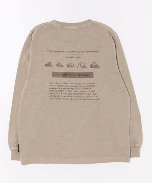 Quiksilver（クイックシルバー）の「QUIKSILVER/クイックシルバー BW HISTORY POCKET LT YOUT キッズ ロンT KLT254001（Tシャツ/カットソー・キッズ・スミクロ/ホワイト/ライトベージュ・140cm/150cm/160cm/130cm）」の4枚目の写真