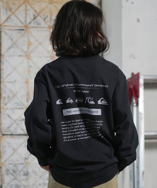 Quiksilver（クイックシルバー）の「QUIKSILVER/クイックシルバー BW HISTORY POCKET LT YOUT キッズ ロンT KLT254001（Tシャツ/カットソー・キッズ・スミクロ/ホワイト/ライトベージュ・140cm/150cm/160cm/130cm）」の3枚目の写真