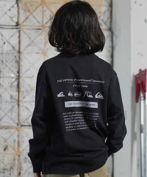 Quiksilver（クイックシルバー）の「QUIKSILVER/クイックシルバー BW HISTORY POCKET LT YOUT キッズ ロンT KLT254001（Tシャツ/カットソー・キッズ・スミクロ/ホワイト/ライトベージュ・140cm/150cm/160cm/130cm）」の12枚目の写真