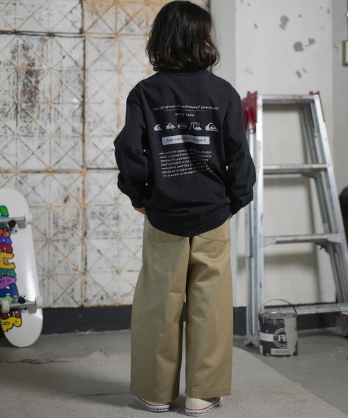 Quiksilver（クイックシルバー）の「QUIKSILVER/クイックシルバー BW HISTORY POCKET LT YOUT キッズ ロンT KLT254001（Tシャツ/カットソー・キッズ・スミクロ/ホワイト/ライトベージュ・140cm/150cm/160cm/130cm）」の14枚目の写真