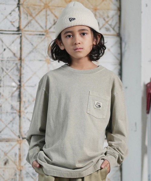 Quiksilver（クイックシルバー）の「QUIKSILVER/クイックシルバー BW HISTORY POCKET LT YOUT キッズ ロンT KLT254001（Tシャツ/カットソー・キッズ・スミクロ/ホワイト/ライトベージュ・140cm/150cm/160cm/130cm）」の17枚目の写真