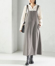 SHIPS | 〈手洗い可能〉フロント ジップ ジャンパー スカート(ジャンパースカート)