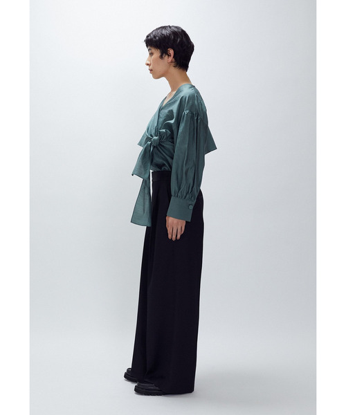 1er Arrondissement（プルミエアロンディスモン）の「クリアーウールワイドトラウザー（その他パンツ・レディース・ブラック系その他3/ベージュ・36/38）」の10枚目の写真