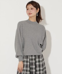 ワイドリブドルマンニット