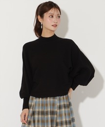 ワイドリブドルマンニット