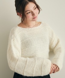 Lunea | ミックスヤーンスパンコールニット(ニット/セーター)