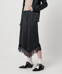 <ASTRAET>スソレース イレギュラーヘムスカート