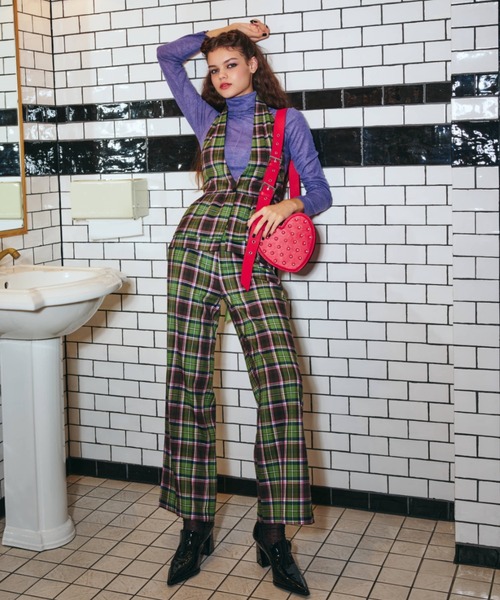 ANNA SUI NYC（アナ スイ エヌ ワイ シー）の「ピンストパーティーパンツ（その他パンツ・レディース・ブラック/グリーン・M/S）」の2枚目の写真