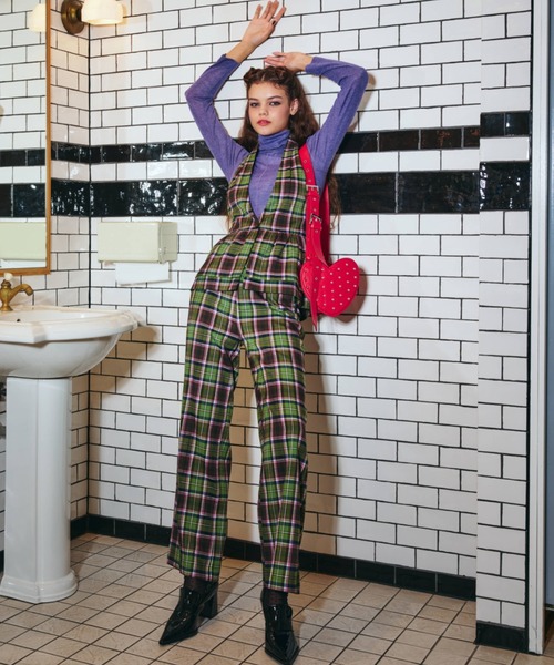 ANNA SUI NYC（アナ スイ エヌ ワイ シー）の「ピンストパーティーパンツ（その他パンツ・レディース・ブラック/グリーン・M/S）」の9枚目の写真