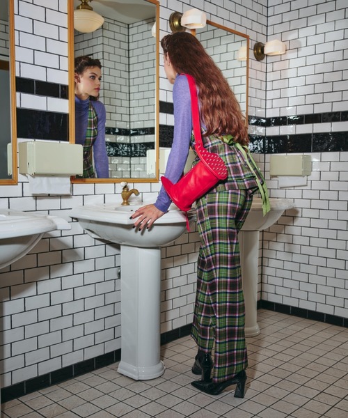 ANNA SUI NYC（アナ スイ エヌ ワイ シー）の「ピンストパーティーパンツ（その他パンツ・レディース・ブラック/グリーン・M/S）」の10枚目の写真