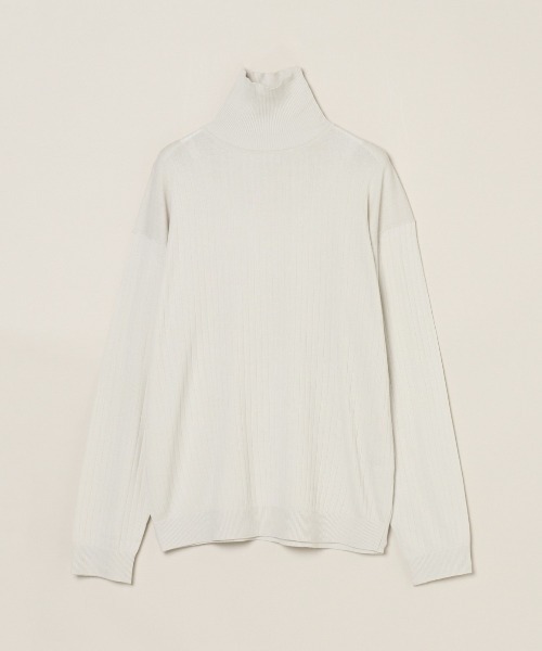 three dots(スリードッツ)の「コットンカシミヤ クルーネック(ニット/セーター・メンズ・ブラック/ブルー系その他/グレー系その他・MEDIUM/SMALL/LARGE)」の2枚目の写真