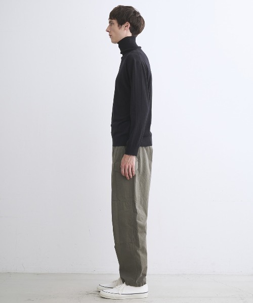 three dots(スリードッツ)の「コットンカシミヤ クルーネック(ニット/セーター・メンズ・ブラック/ブルー系その他/グレー系その他・MEDIUM/SMALL/LARGE)」の8枚目の写真