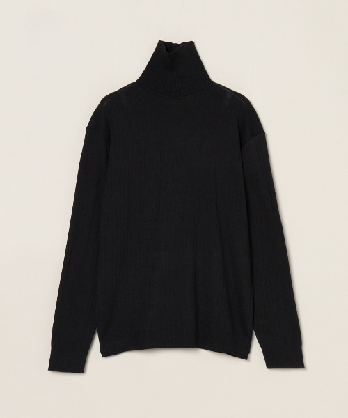 three dots(スリードッツ)の「コットンカシミヤ クルーネック(ニット/セーター・メンズ・ブラック/ブルー系その他/グレー系その他・MEDIUM/SMALL/LARGE)」の5枚目の写真