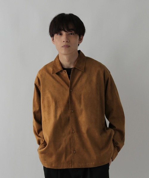 セール】スウェードライクシャツ/CLEAN MODE/576759（シャツ/ブラウス