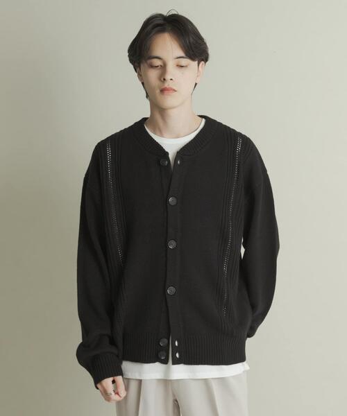 セール】ハリヌキケーブルニットカーディガン（カーディガン/ボレロ