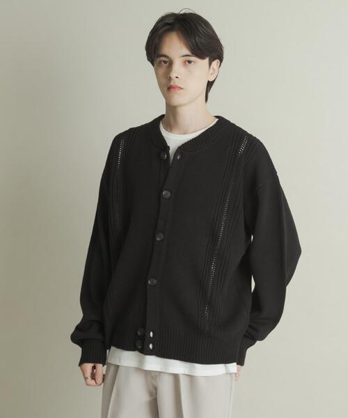 セール】ハリヌキケーブルニットカーディガン（カーディガン/ボレロ