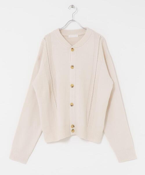 SENSE OF PLACE by URBAN RESEARCH(センスオブプレイスバイアーバンリサーチ)の「ハリヌキケーブルニットカーディガン(カーディガン/ボレロ・メンズ・グレー/ブラック/アイボリー・MEDIUM/LARGE)」の14枚目の写真