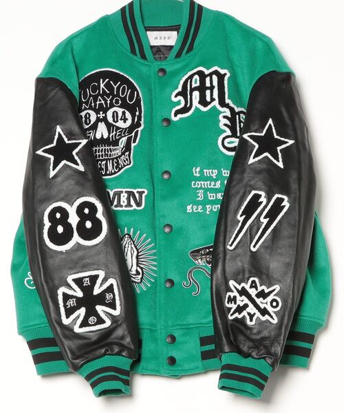 セール】MAYO/メイヨー/MY FGMN EMBROIDERY STADIUM JKT（スタジャン