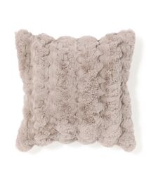 Francfranc(フランフラン)のファー  クッションカバー 45×45 グレー(C005)(クッション/クッションカバー)