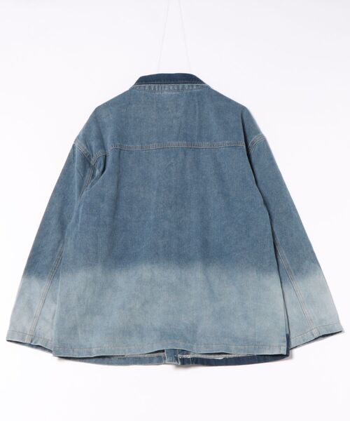 TONE SELECT WEAR(トーンセレクトウェア)の「【URGE:】チャイナディテールデニムジャケット(その他アウター・レディース・ブルー・MEDIUM/LARGE/X-LARGE)」の2枚目の写真