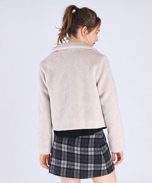 To b. by agnes b.（トゥービーバイアニエスベー）の「アニマルフリーファー ブルゾン（ブルゾン・レディース・グレー系その他・40/36/38）」の4枚目の写真