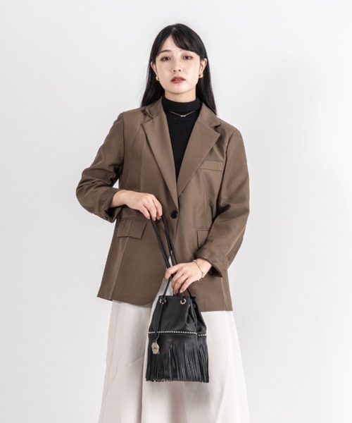 marco masi（マルコマージ）の「【MARCO MASI/マルコ・マージ】巾着　ショルダーバッグ　バケツバッグ　フリンジバッグ（ショルダーバッグ・レディース・ブラック/シルバー/ベージュ系その他・FREE）」の18枚目の写真