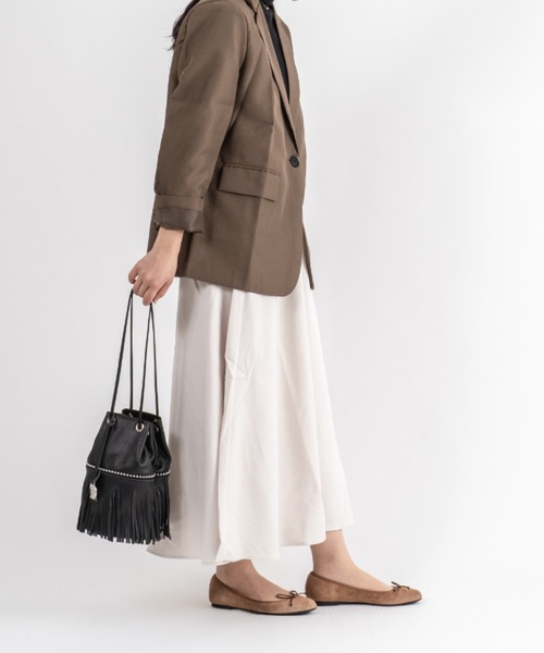 marco masi（マルコマージ）の「【MARCO MASI/マルコ・マージ】巾着　ショルダーバッグ　バケツバッグ　フリンジバッグ（ショルダーバッグ・レディース・ブラック/シルバー/ベージュ系その他・FREE）」の19枚目の写真